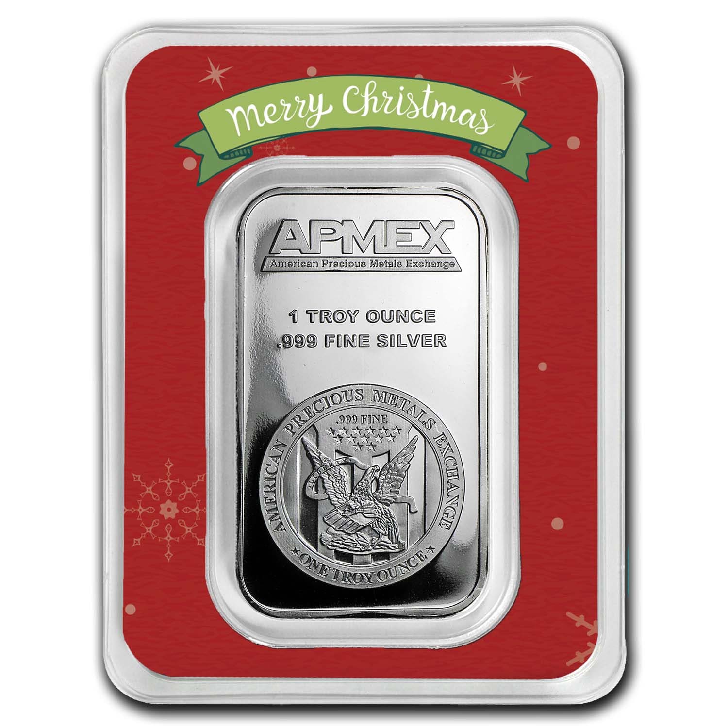 Buy 1 Oz Silver Bar - APMEX (Merry Christmas, In TEP Package) Online ...